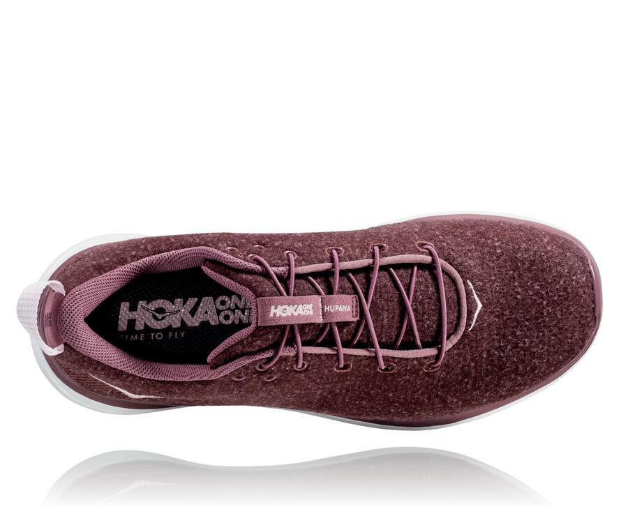 Hoka Australia One One Hupana Flow Wool - Womens Running Shoes Brown - IMAVY-8910